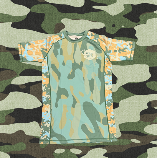 Summer Camo - GREEN | S/S Side Panel Rashguard