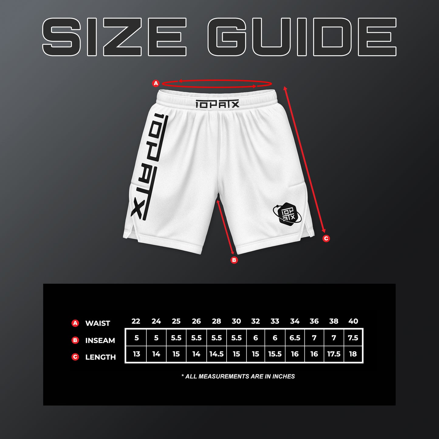 White Base Velcro-Free 6" Inseam Shorts
