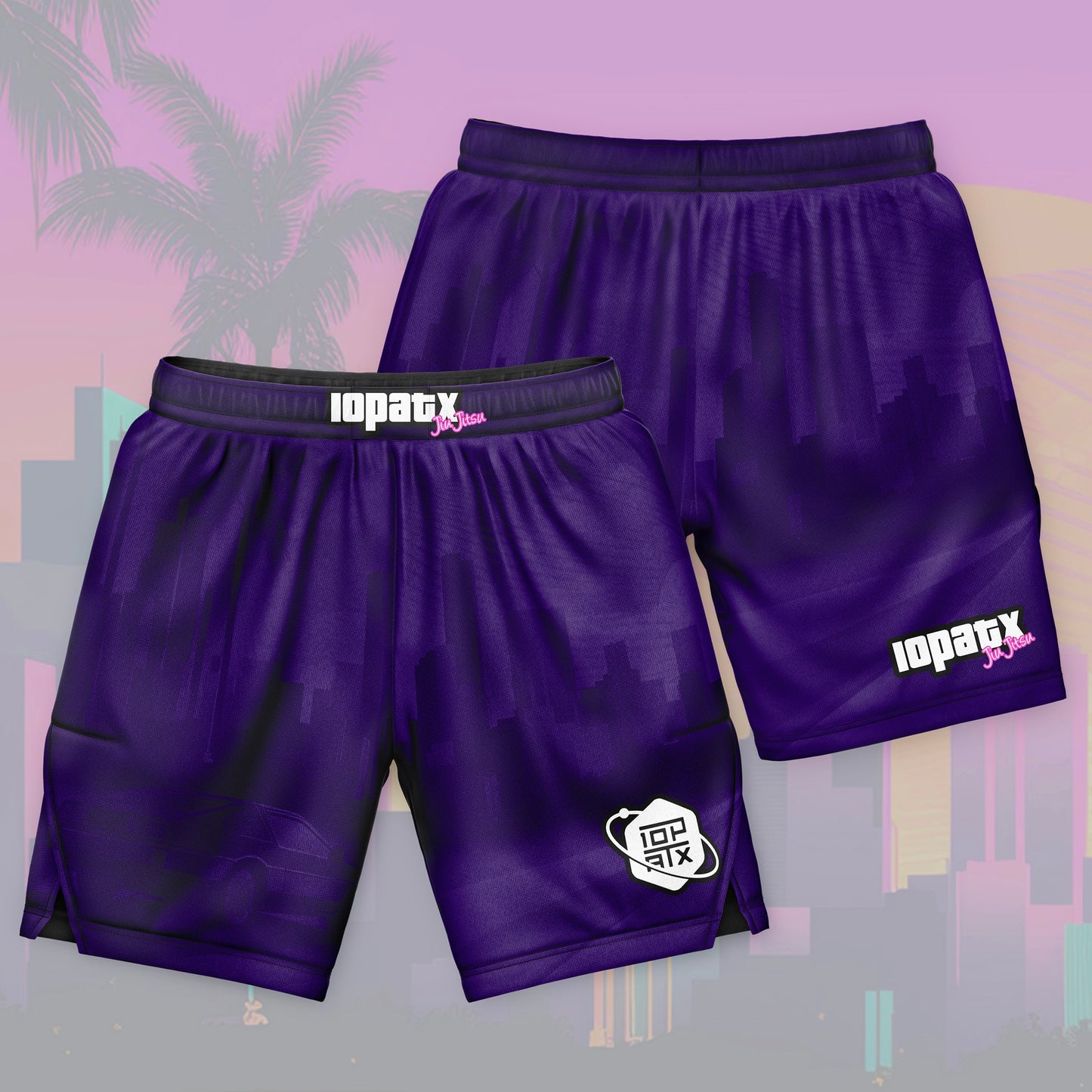 Retro Skyline Velcro-Free 6" Inseam Shorts