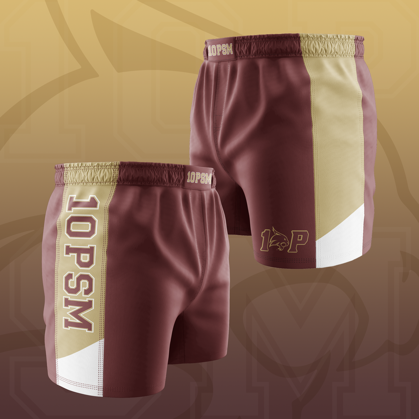 10P San Marcos - TX State of Mind - Velcro-Free 6" Side Panel Shorts