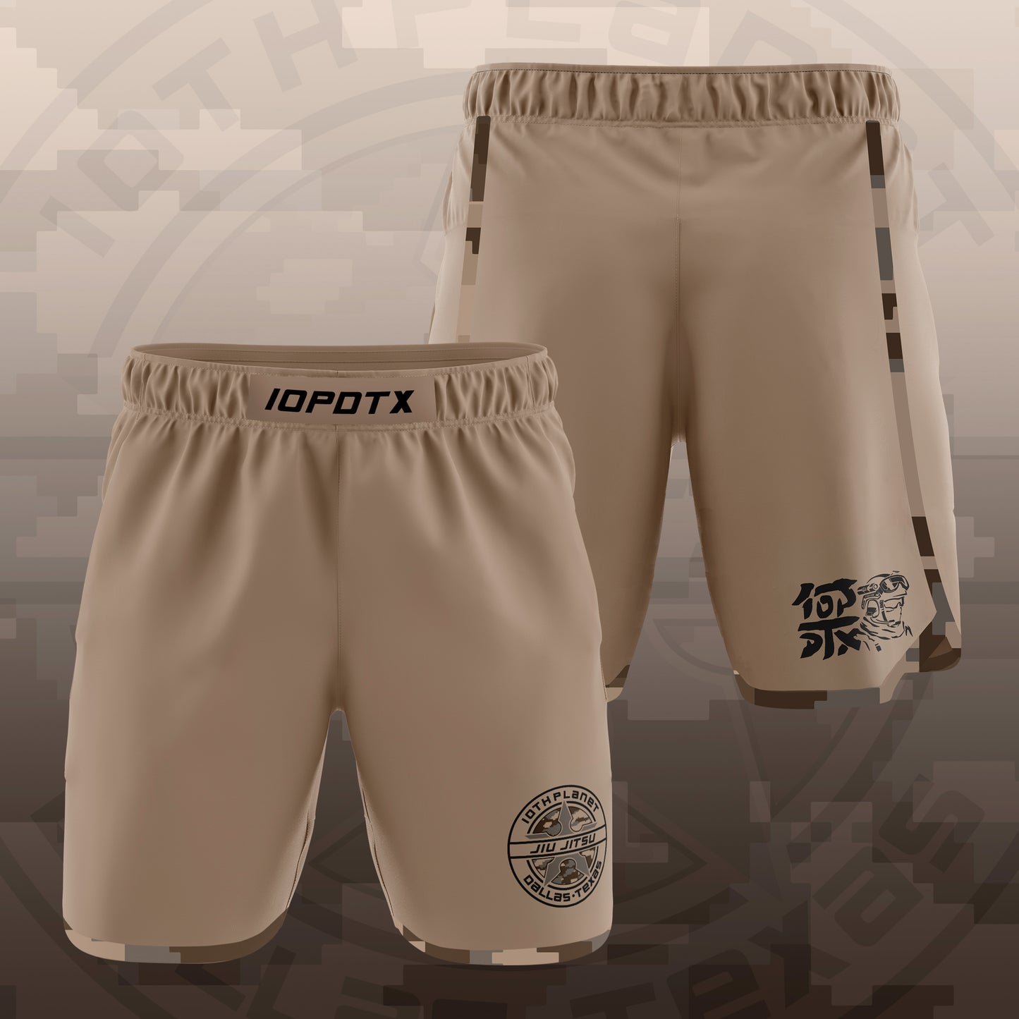 10P Dallas - Tactical Grappler 8" Velcro-Free Boardshorts