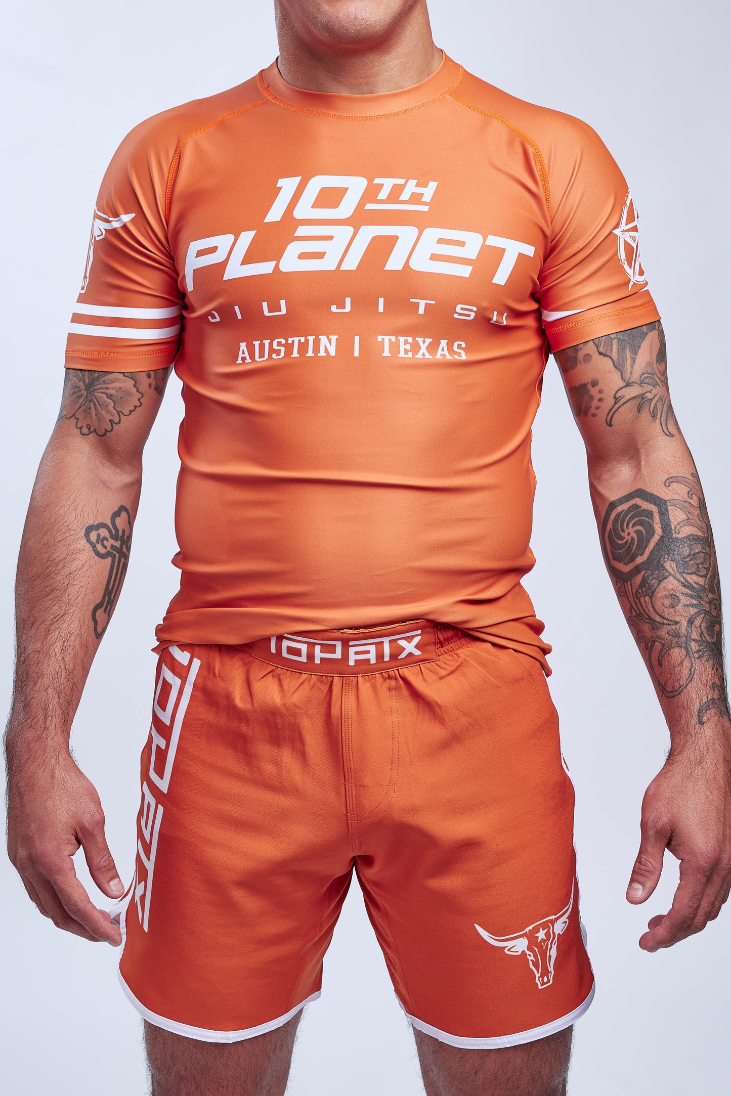 Longhorn S/S Rashguard (Orange)
