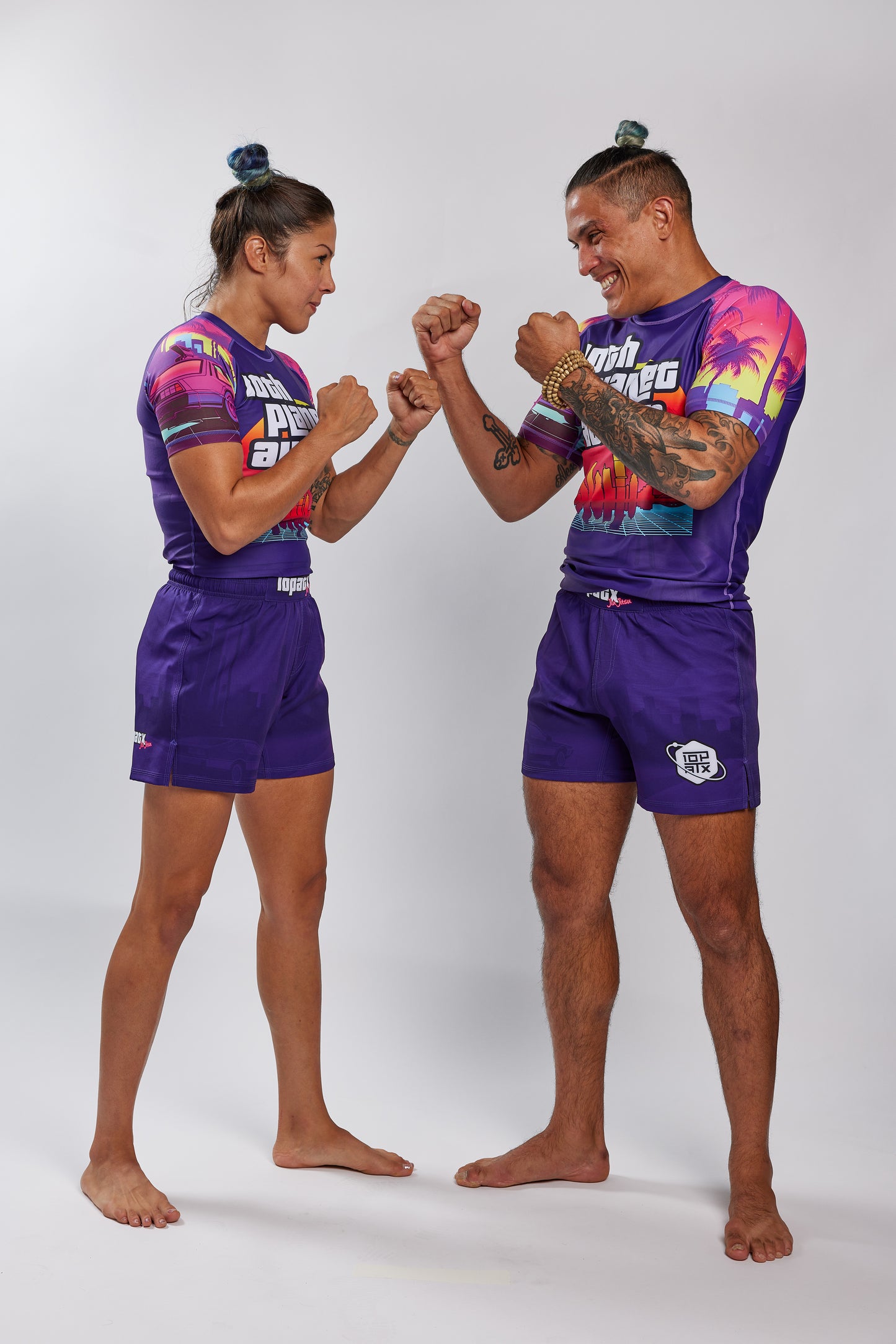 Retro Skyline Velcro-Free 6" Inseam Shorts