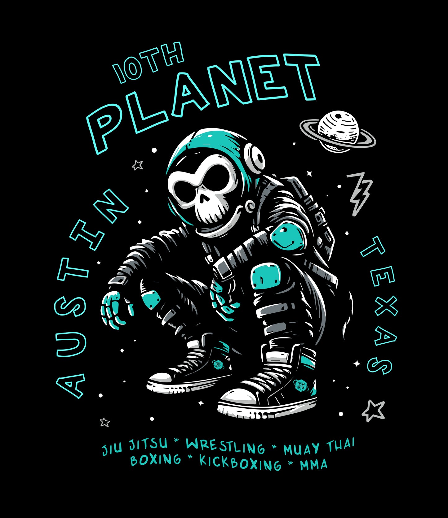 Dead Space (Teal) S/S Side Panel Rashguard