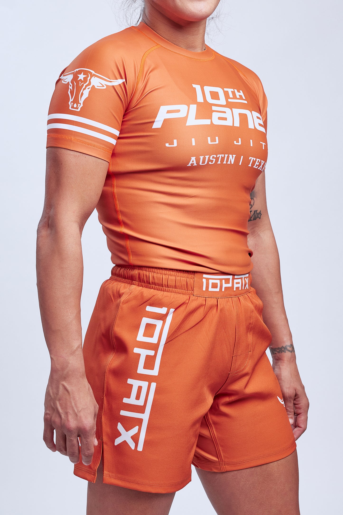 Longhorn S/S Rashguard (Orange)
