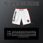 Black/White Velcro-Free 6" Inseam Shorts