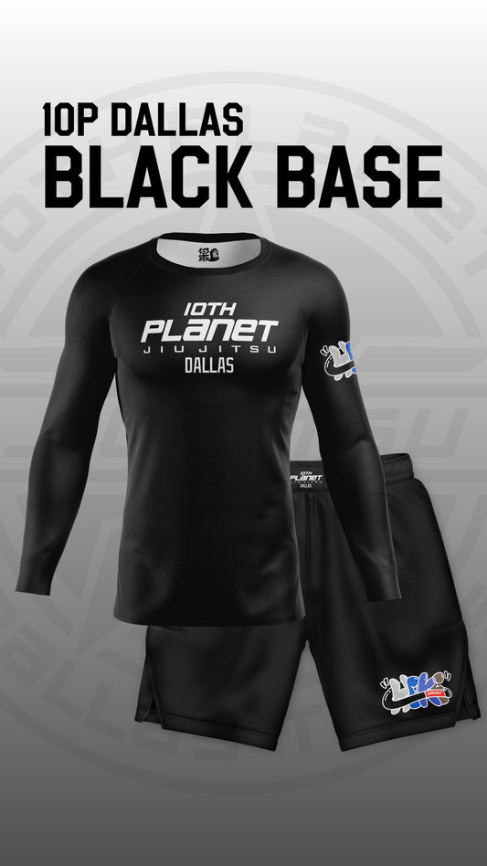 10P Dallas - Black Base L/S Rashguard