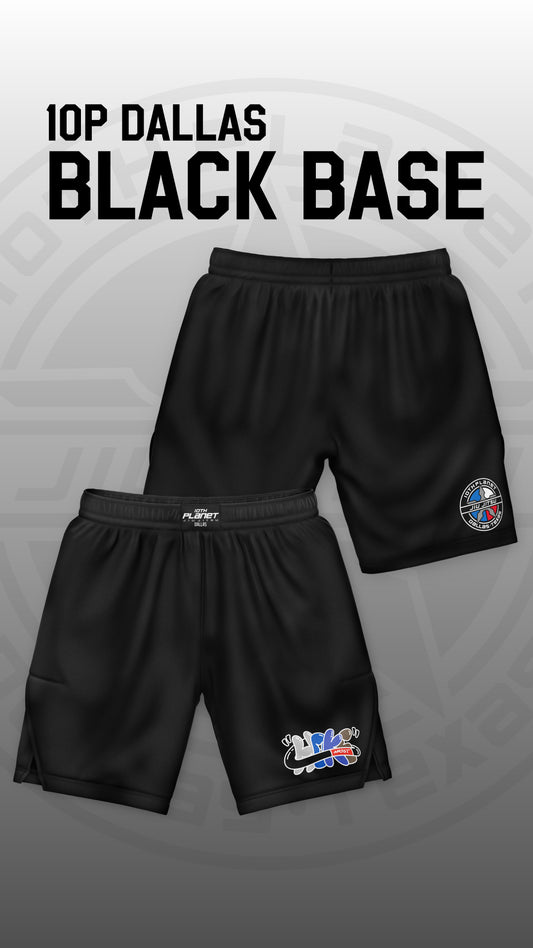 10P Dallas - Black Base Velcro-Free Boardshorts