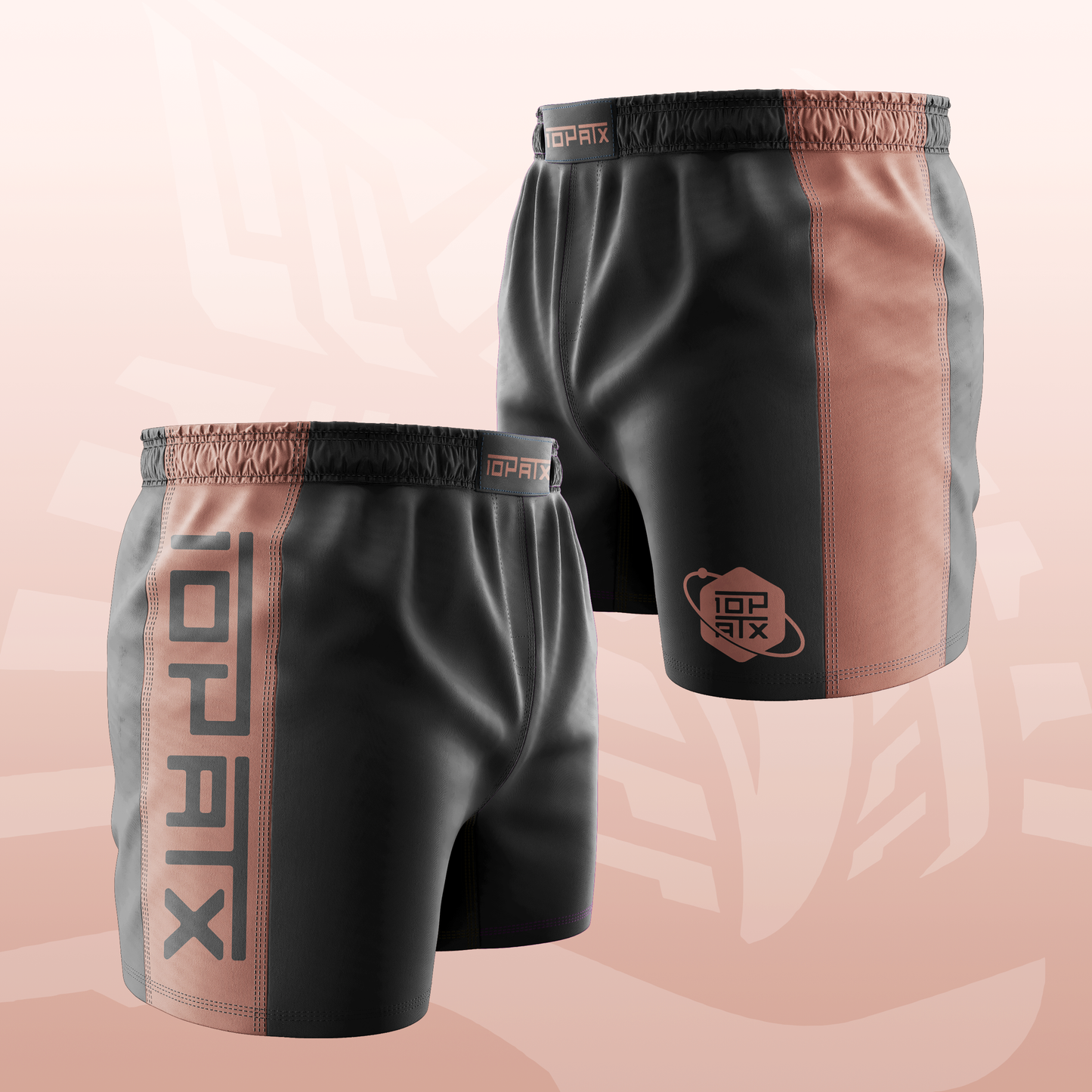Orbit Ranked (Brown) Velcro-Free Side Panel Shorts
