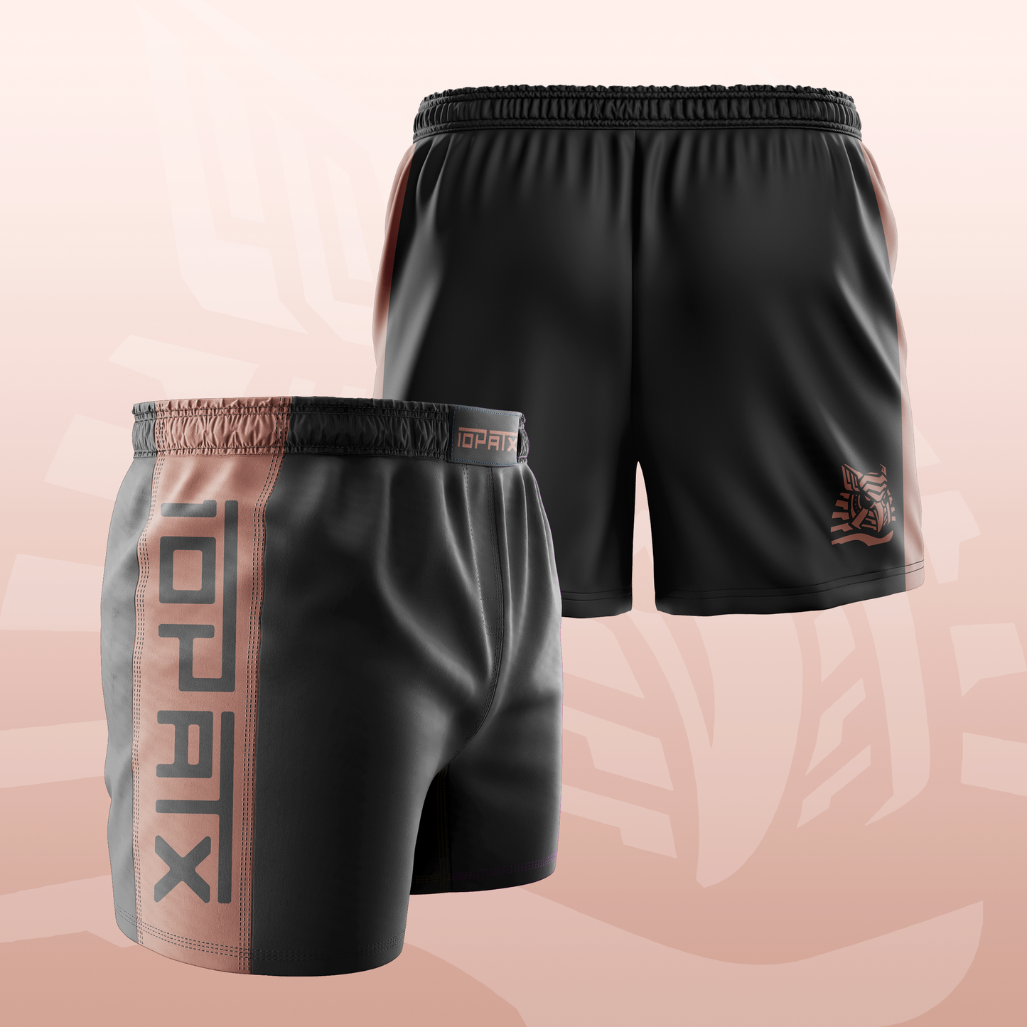 Orbit Ranked (Brown) Velcro-Free Side Panel Shorts