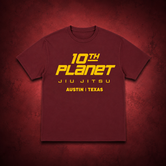 Maroon & Yellow Base Tee