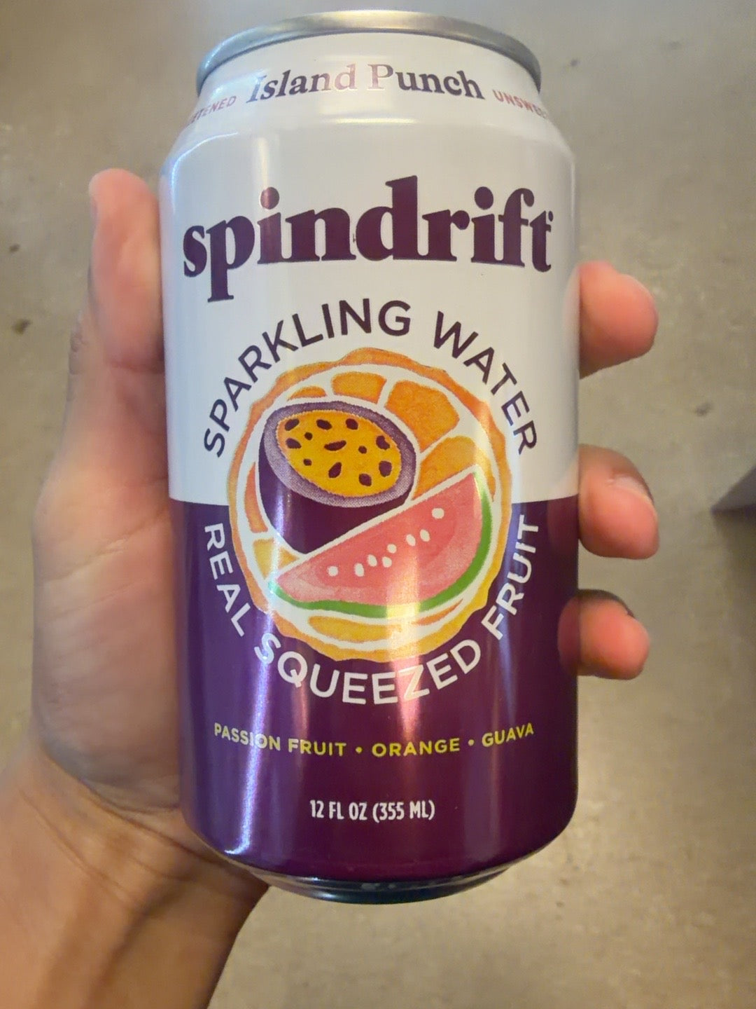 Spindrift Island Punch Sparkling Water can