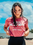 Base Tee | Women's Cropped (Pink)