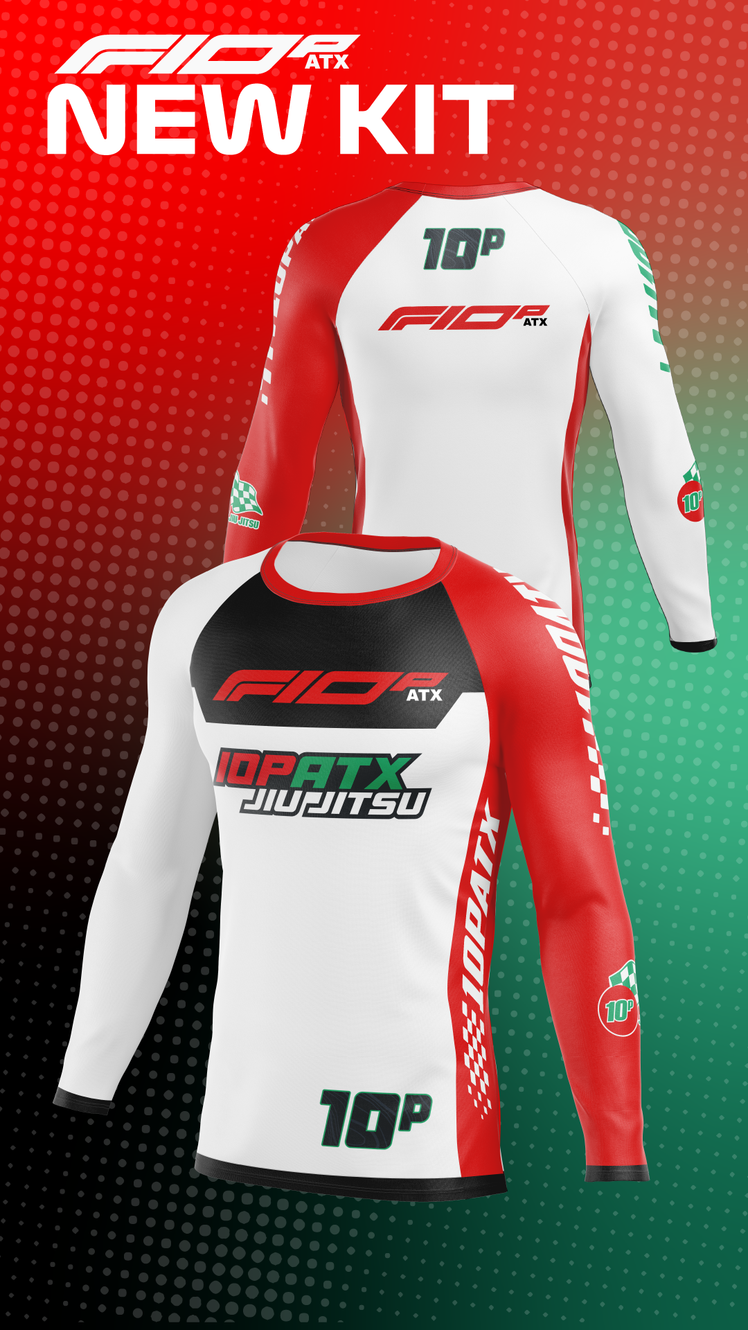 FORMULA 10P - Long Sleeve White Rashguard