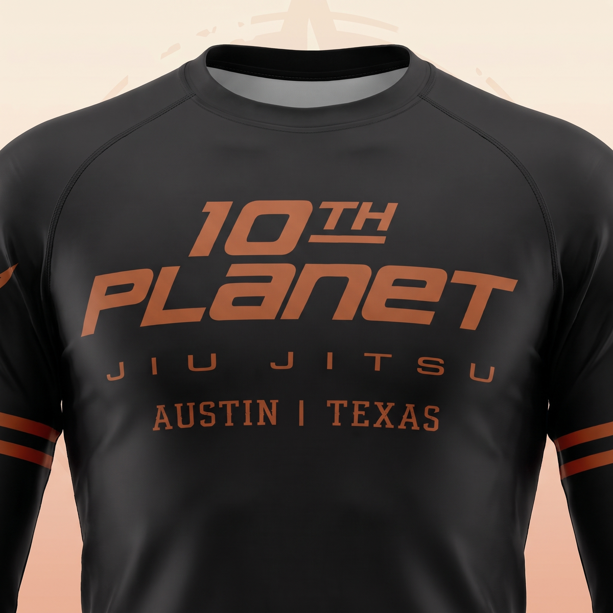 Longhorn L/S Rashguard (Black/Orange)