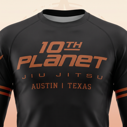 Longhorn L/S Rashguard (Black/Orange)