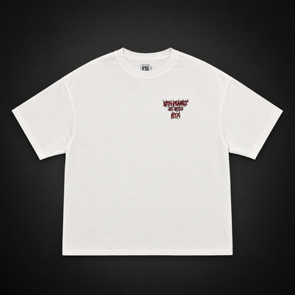 Owl Knowing Oversized Tee (White)