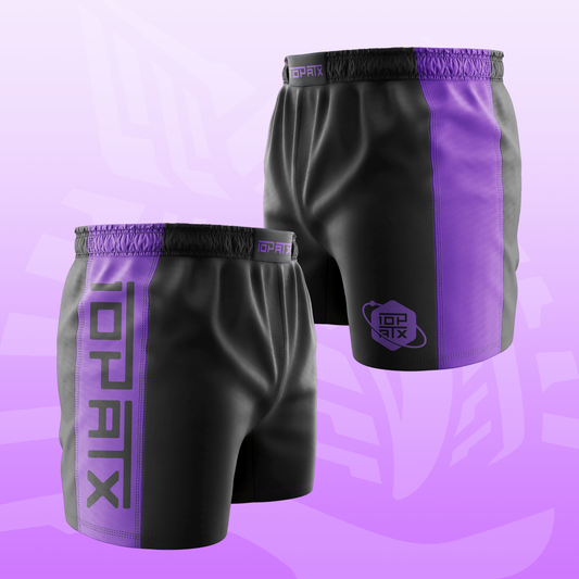 Orbit Ranked (Purple) Velcro-Free Side Panel Shorts