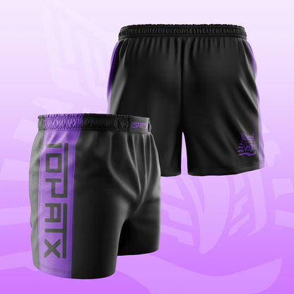 Orbit Ranked (Purple) Velcro-Free Side Panel Shorts