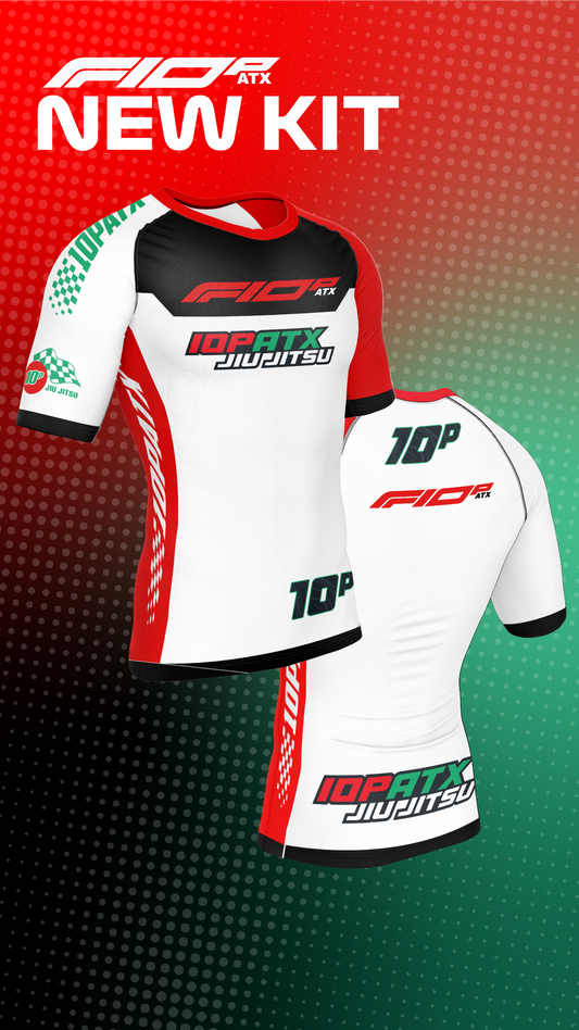 FORMULA 10P - Short Sleeve White Rashguard