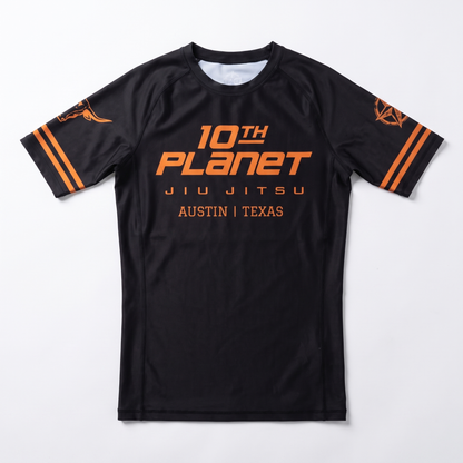 Longhorn S/S Rashguard (Black/Orange)