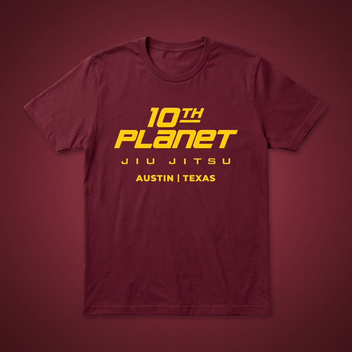 Maroon & Yellow Base Tee