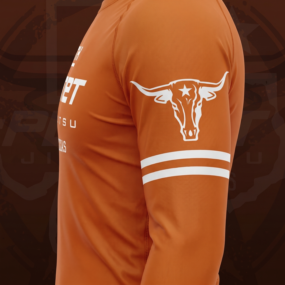 Longhorn L/S Rashguard (Orange) longhorn sleeve