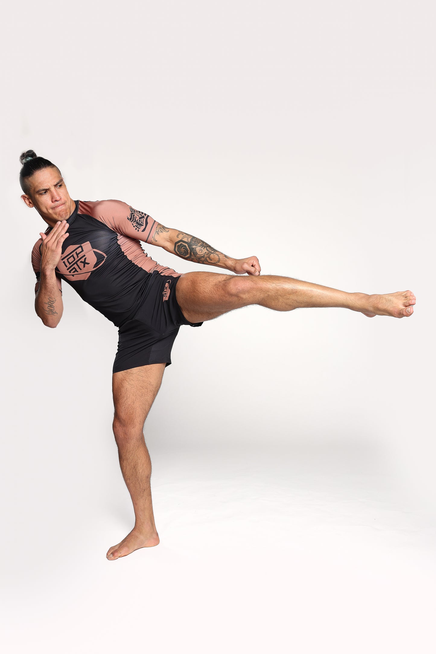 Orbit Ranked (Brown) Velcro-Free Side Panel Shorts