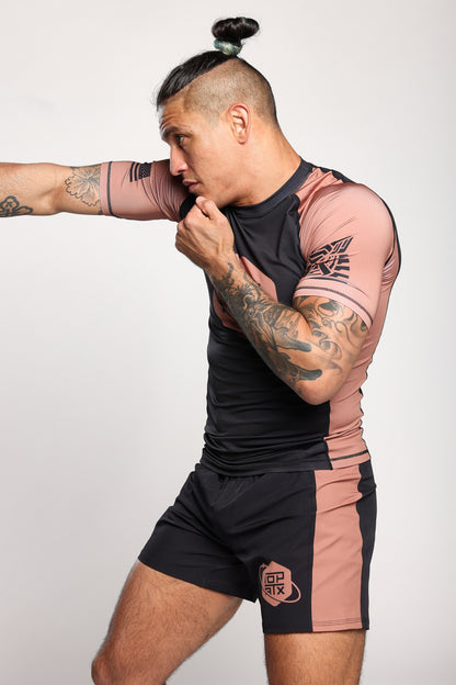 Orbit Ranked (Brown) Velcro-Free Side Panel Shorts