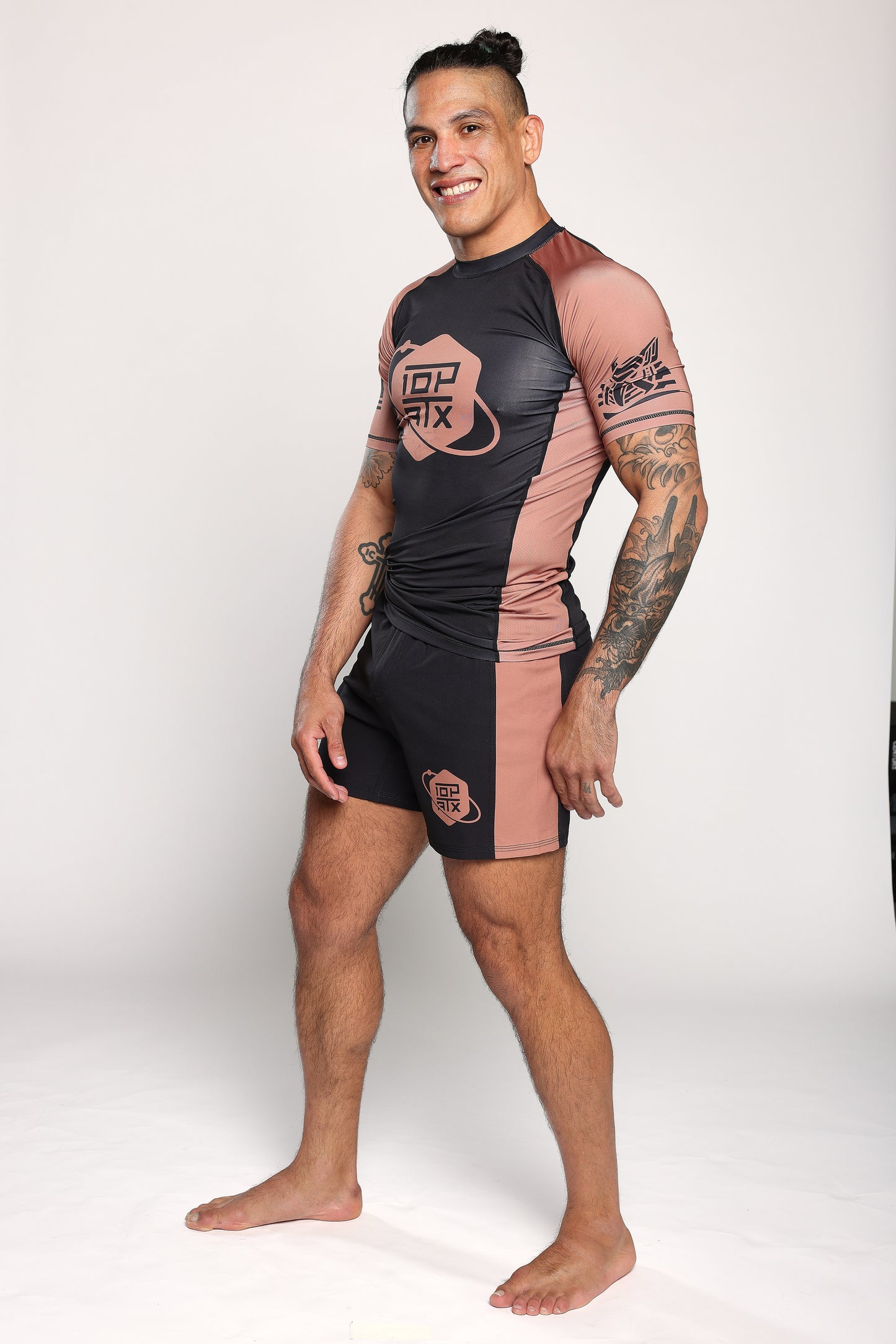 Orbit Ranked (Brown) Velcro-Free Side Panel Shorts