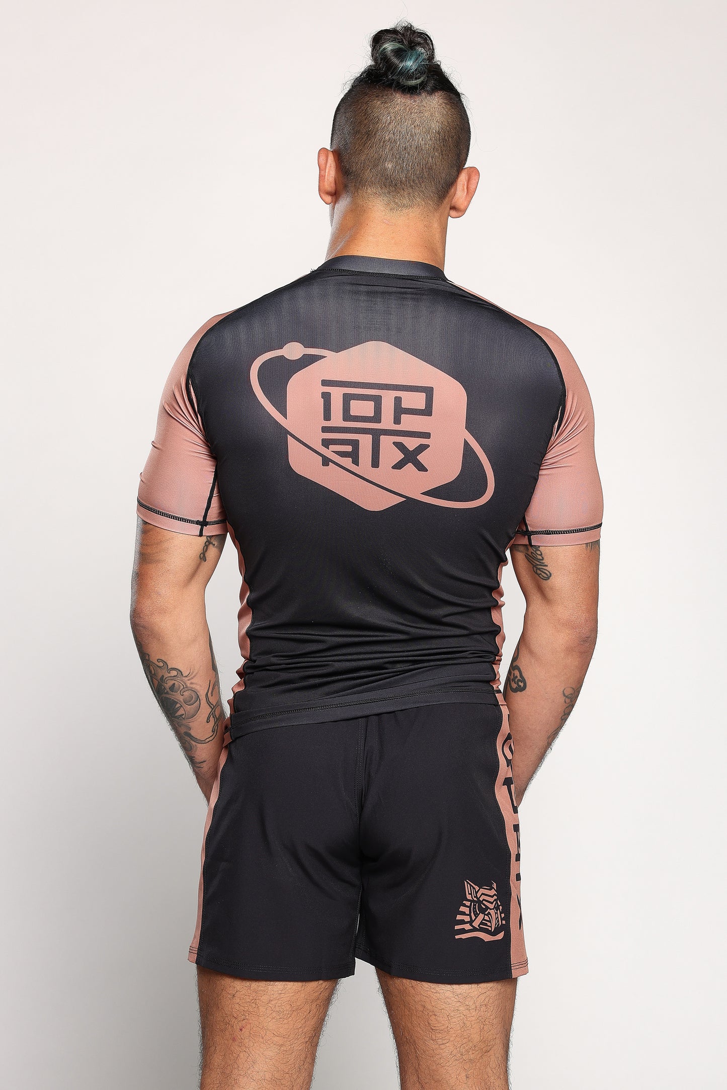 Orbit Ranked (Brown) Velcro-Free Side Panel Shorts