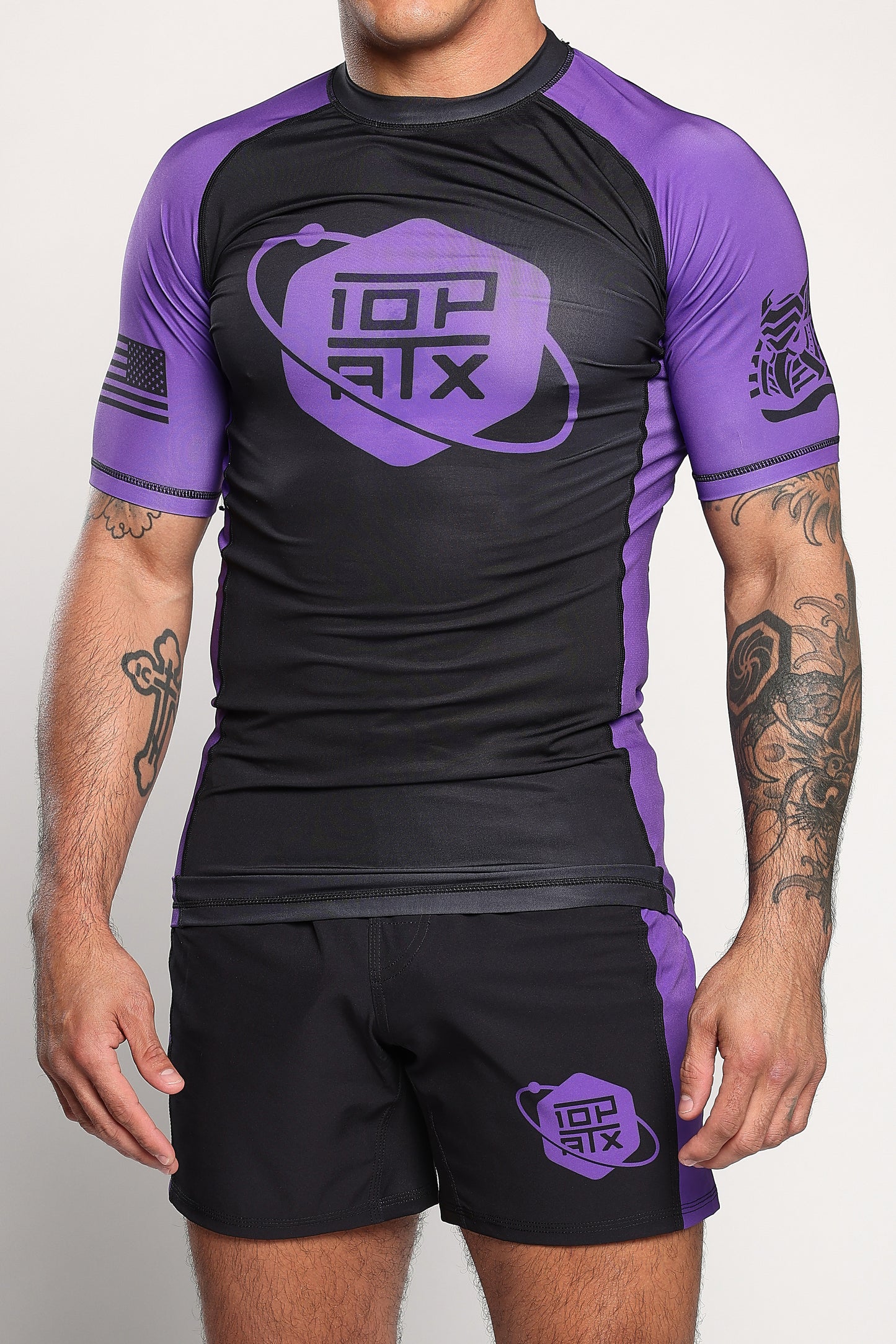 Orbit Ranked (Purple) Velcro-Free Side Panel Shorts