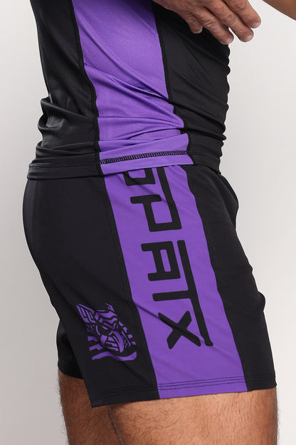 Orbit Ranked (Purple) Velcro-Free Side Panel Shorts